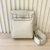 Bolsa de Peito de Couro de Vaca de Camada Única Nova Togo Transfronteiriça Mochila de Grande Capacidade de Ombro Único Unissex Versátil Bolsa da Moda