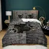 Venta caliente transfronteriza Serie de personalidad mecánica Impresión digital Juego de cama de tres piezas Amazon Comercio Exterior venta al por mayor de textiles para el hogar