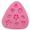 Flores Hojas Pliegue Azúcar Molde de Silicona para Pastel Herramientas para Hornear DIY West Point Hornear Cocina Molde H2409