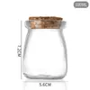 100ml Transparente Espessado Boca de Seda Vidro Pote de Pudim com Tampa Garrafa de Iogurte Garrafa de Leite Gelatina Reembalagem Garrafa Vazia Atacado