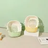 Cesta Escurridora de Plástico para Lavar Frutas y Verduras, Color Sólido Dibujo Animado Herramienta de Cocina Multifuncional para Uso Doméstico, Control de Agua, Unisex