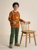 Venta directa de fábrica ropa para niños, estilo europeo y americano, estampado integral de coches, sudadera para niños, algodón de punto, camiseta básica de cuello redondo para bebés y niños pequeños