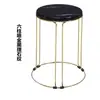 Banqueta doméstica, banqueta redonda para sala de estar, mesa de jantar e cadeiras modernas e simples, empilhável, banqueta sobressalente de mesa de jantar espessada, banqueta de maquiagem nórdica