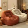 Sofá perezoso, sofá individual de diseño, sillón de dormitorio, sillón reclinable y para dormir, sillón individual de sala de estar