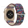 Para Pulseira Apple Watch iwatch1234567se Geração Apple Watch Pulseira de Couro Estampada Estilo Chinês Pronta Entrega