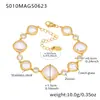 Tobillera Omaca Super Brillante Facetada de Cristal Checo Acero Inoxidable Chapado en Oro de 18 Quilates Tobillera de Lujo Accesible para la Playa Joyería para el Pie