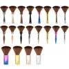 Cepillo Multicolor Electroplateado para Recortar el Cabello, Cepillo de Nylon Suave para Cuello, Herramienta Especial para Salón de Peluquería para Limpieza de Cortes de Cabello y Peluquería