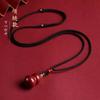 Cinabrio en bruto Calabaza Cien Bendiciones Colgante Caja Ga'U Llavero Cadena para Teléfono Año del Zodíaco Regalo para Pareja Collar al por Mayor