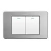 Tomada de Interruptor Taiwan Tipo 118, Aço Inoxidável Branco Doméstica 110V Padrão Americano Tomada de Interruptor de Parede Estilo Tailandês-S18