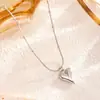 Collar elegante de acero de titanio, ligero, de lujo, chapado en oro, exquisito, sin color, para mujer, combina con todo, moda, Internet, tendencia, cadena de clavícula, fábrica