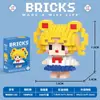 Nuevos Bloques de Construcción de Dibujos Animados Transfronterizos, Bloques de Ensamblaje de Micropartículas, Juguetes para Niños, Juguetes de Caja Sorpresa de Puesto Callejero, Regalos