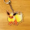 Llavero de Acrílico Dibujos Animados Anime Periférico Pokemon Colgante Doble Cara Accesorio DIY Encanto para Bolsa