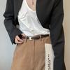 Cinto feminino pequeno retrô 2023 estudante simples versátil decorativo estilo coreano cinto para calça com terno saia jeans