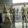 Fabricante Produção Escultura de Personagem em Cobre Fundido Parque Escultura de Cobre para Paisagem Grande Ornamentos de Personagem em Cobre Puro Esculturas em Grupo Artesanato