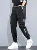 Pantalones cruzados nuevos para hombre, estilo coreano, modernos, corte holgado, estilo ins para estudiantes, pantalones cargo chic casual cortos, marca de moda, con puños en los tobillos
