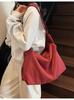 Bolso Cruzado de Color Sólido Transfronterizo de Gran Capacidad Estilo Perezoso Relajado Bolso Cruzado Nuevo de Moda Versátil Bolso Tote para Viajes y Uso Diario