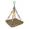 Explosiones Transfronterizas Hamaca de Loro Decoración de Jaula de Pájaro Rompecabezas Cadena Arcoíris Hamaca Accesorios de Decoración de Jaula de Pájaro Plataforma para Loro