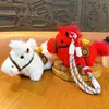 2026 Año del Caballo Mascota Peluche Llavero de Pony, Muñeco Colgante de Hazte Rico Pronto, Lindo Regalo de Año Nuevo al por Mayor