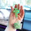 Anel de Corrente para Chaveiro de Controle Remoto de Carro Maçã Totalmente Cravejado com Diamantes Pingente Personalizado para Casal Exquisito Pendente para Bolsa Venda por Atacado