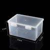 Caja Vacía Transparente Elevada de Doble Hebilla Caja de Herramientas para Almacenamiento de Piezas de Tornillo PP Espesado Accesorios Caja de Embalaje Universal