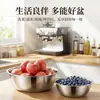 Tazón Engrosado de Acero Inoxidable, Multiusos para Uso en la Cocina, para Lavar Verduras, Lavar Arroz, Colar Fruta, Mezclar, Batir Huevos, Amasar Masa y como Recipiente Redondo para Condimentos