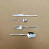 Juego transfronterizo de cuchillo y tenedor de acero inoxidable, cuchillo para bistec occidental y cuchara, tenedor de mesa, cuchara de té, vajilla de cuatro piezas, venta al por mayor de fábrica