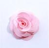 Flor de Linho Artesanal Camélia Rosa Simulada 3cm Acessórios para Roupas Sapatos e Chapéus Acessórios Caixa de Presente Flores Decorativas