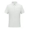 Camisa polo de manga corta con cuello camisero, cierre de cremallera invisible, resistente a las arrugas, amigable con la piel, transpirable, secado rápido, 190g, con diseños estampados y bordados, versátil