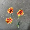 Flor de amapola artificial de EVA de 3 cabezas, estilo pastoral, arreglo floral para mesa de comedor de sala de estar, decoración de boda, arreglo de flores de seda