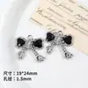 Pendente de Laço de Liga Casual Pingente Pulseira de Contas Feita à Mão DIY Colar Brincos Acessórios de Joias Material