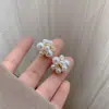 Brincos Elegantes de Pérola de Cristal com Agulha de Prata 925 2023 Nova Moda Elegante Alto Padrão Luxo Leve Brincos Exagerados para Mulheres