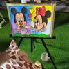 Pintura cóncavo-convexa hecha a mano para niños, arte 3D simple, grafiti tridimensional, pintura a color, pintura con acuarela, venta al por mayor de fábrica