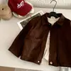 Casacos de Outono para Meninos 2026 Novo Estilo Estilo Coreano Infantil Jaqueta com Zíper Menino Bonito Estilo Primavera e Outono Jaqueta de Baseball da Moda