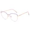 Gafas de lectura de marca BJYX, marco completo, caja de negocios, ultraligeras, ultratransparentes, de color sólido, de metal, de alta calidad, anti luz azul, espejo plano