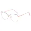 Gafas de lectura de marca BJYX, marco completo, caja de negocios, ultraligeras, ultratransparentes, de color sólido, de metal, de alta calidad, anti luz azul, espejo plano