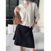 Cardigan de Tricô Cisnann Outono Novo Estilo Francês Camadas Elegante Fita Decote V Solto Versátil SN9221
