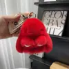 Llavero de Conejo de Peluche para Coche Muñeca Linda Conejo Acostado Colgante Mini Adorno Celebridad de Internet Regalo para Estudiantes Niñas
