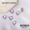 Japonês Net vermelho nail art Crooked Heart Diamond Magic Crystal Super flash grande diamante apontou fundo amor vidro strass decorações atacado