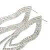 Pendientes Geométricos de Diamante Multicapa de Nuevo Producto Transfronterizos Pendientes de Borla de Pedrería Moda Europea y Americana Accesorios Pendientes