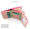 Nueva Cartera para Mujer, Cartera Corta Plegable en Tres Partes de PU Estilo Dibujo Animado Lindo, Cartera de Mano y Portamonedas