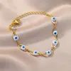 Europa e Estados Unidos cruzados olho do diabo personalidade moda Coringa pulseira nicho simples criativo sorte joia acessórios atacado