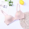 Roupa íntima fina sem fio menina sexy peito pequeno push up suporte superior confortável leve respirável sem costura sutiã de dormir