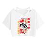 Camiseta de una pieza Luffy Sauron marca de moda suelta nombre de la articulación anime moda periférica ropa de manga corta para mujer verano