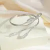 Colección de Pulseras de Brazo, Pulseras Abiertas Metálicas con Flor y Borla Transfronterizas Europeas y Americanas para Mujer, Moda Personalizada, Accesorios de Estilo Marino Sencillo
