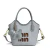 Bolso Transfronterizo 2026 Nuevo Estilo Tejido de Paja Moda Bolso Cubo para Mujer, Bolso de Hombro de Comercio Exterior de Gama Alta, Bolso Cruzado para Vacaciones