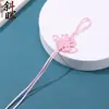 6 discos nó quadrado nó chinês corda para pendurar borla franja tecida à mão embalagem presente chaveiro DIY atacado produtos em estoque