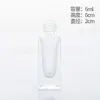 Botella cuadrada de perfume de 3 ml Botella de muestra de bola de vidrio transparente de 5 ml Botella con atomizador de presión para cosméticos de 20 ml dividida en botellas