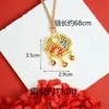 Collar de Oro de Arena Vietnamita con Colgante de Mariposa Peonía con Goteo de Aceite Estilo Palacio Cierre de Seguridad Hueco Suministro de Joyería Retro