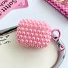 Funda rosa perlada para auriculares Protección para auriculares Apple aplicable Funda protectora para auriculares inalámbricos Bluetooth Airpods pro2