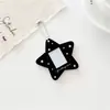 Suporte acrílico multi-colorido fofo de estrelas de 1 polegada para fotos de fãs, fotos de identidade, armazenamento DIY, pequeno pingente